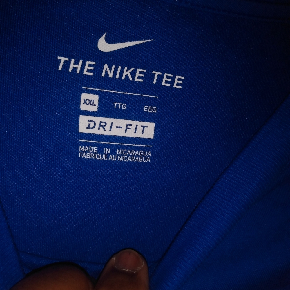 Blue Nike 2X Long Sleeve t shirt New with Tags - Picture 2 of 3